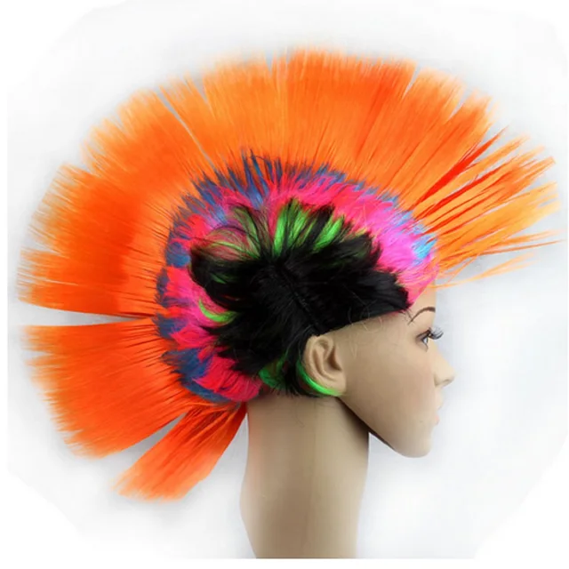 100pcs/lot Funny Christmas Halloween Wig masquerade headdress Mohawk
