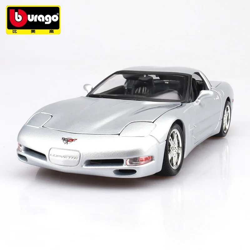 

Collectible Alloy Stactic Scale Car Models Die-cast mkd3 Sports Car Toys for Children 1:18 auto Vehicle Chevrolet Corvette