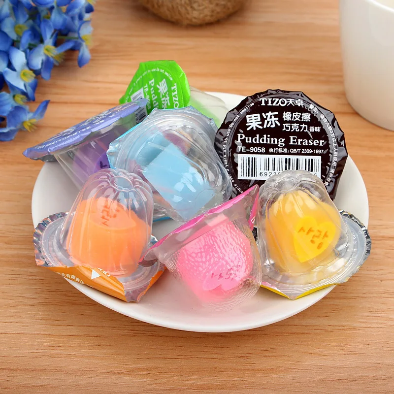 New Kawaii Jelly Rubber Eraser Lovely Creative Stationery Cartoon