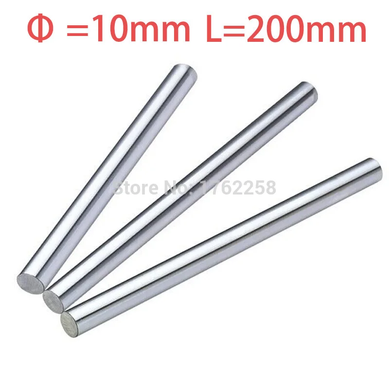 

2PCS 10mm x 200mm Linear Shaft 3D Printer Cylinder Liner Rail Axis CNC Parts