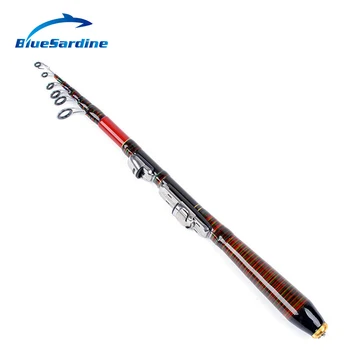 

BlueSardine 2.1M 1.8M Telescopic Lure Fishing Rod Carbon Fishing Rods Pesca Quality Fishing Tackle
