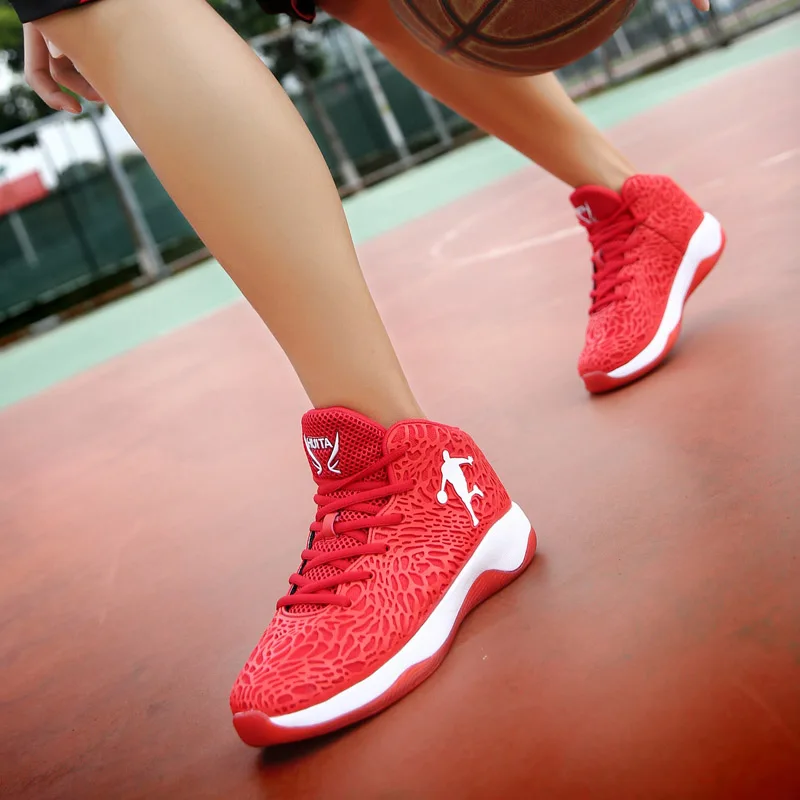 2019 Man Light Jordan Basketball Shoes Unisex Breathable Anti-slip Basketball Sneakers Men Lace-up Sports Gym Ankle Boots 37-45