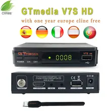 Original Freesat V7 HD DVB-S2 mini satellite tv receiver support BISS Key Patch CCCAM Powervu Youtube in stock freesat v7 combo satellite receiver dvb s2 dvb t2 support powervu biss key cccam newcam youtube alphabox x4 freesat v7