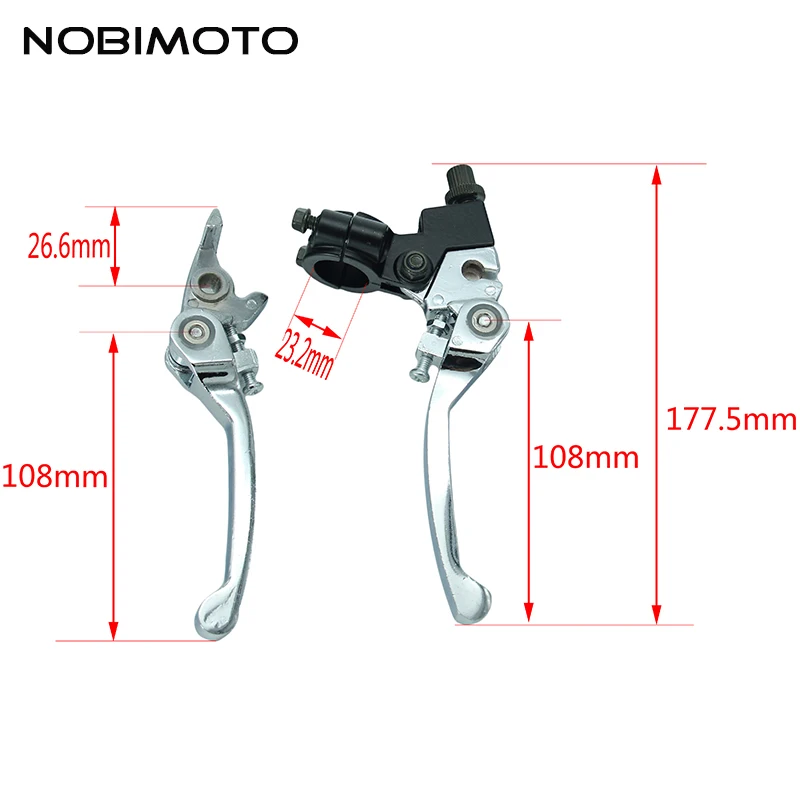 Off Road Folding Brake Lever Clutch Lever Motorcross Alloy Brake Handle Lever Part Fit For CRF KLX Pit Pro Pit Dirt Bike WG-105 Off Road Folding Brake Lever Clutch Lever Motorcross Alloy Brake Handle Lever Part Fit For CRF KLX Pit Pro Pit Dirt Bike WG-105