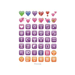 48 шт. 1 простыни Детские/комплект emoji наклейки животных Созвездие для тетрадь, сообщение Твиттер большой Viny Instagram смайлики