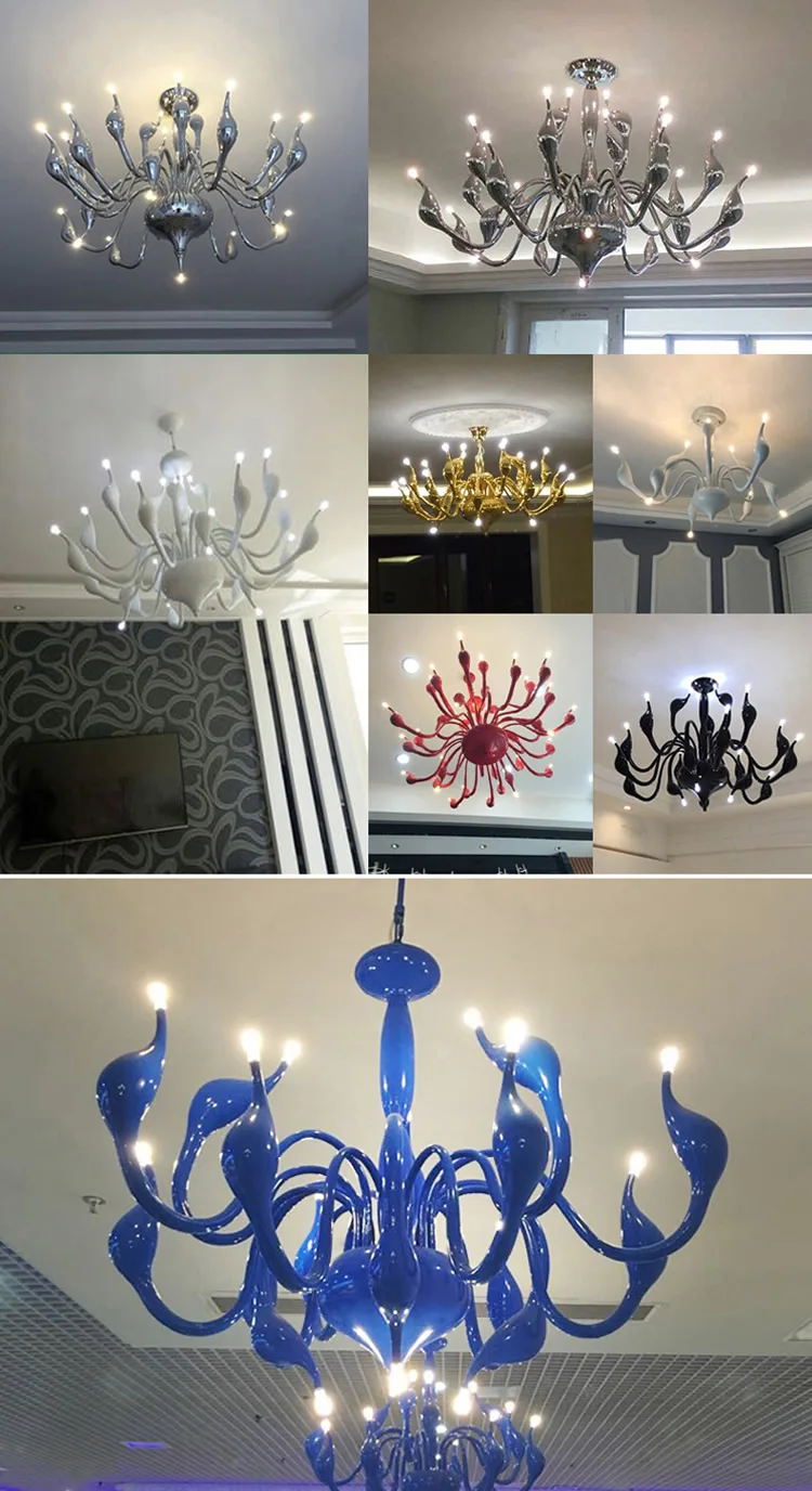 Lustres de Cristal Conduziu a Lâmpada do Teto Deco Vela Europeu Levou Cisne Decoração g4 Quarto Sala Modern Frete Grátis Art 14 Cheap Lustres