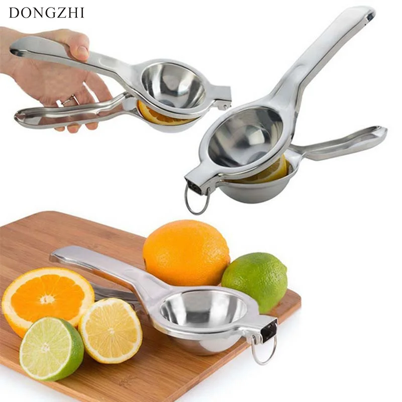 Manual Lemon Squeezer Stainless Steel Handy Press Lemon Lime Orange Juicer Fruit Orange Citrus