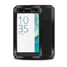 Чехол LOVE MEI для Sony Xperia XA Ultra, водонепроницаемый противоударный металлический корпус для Sony XA Ultra Dual w из закаленного стекла