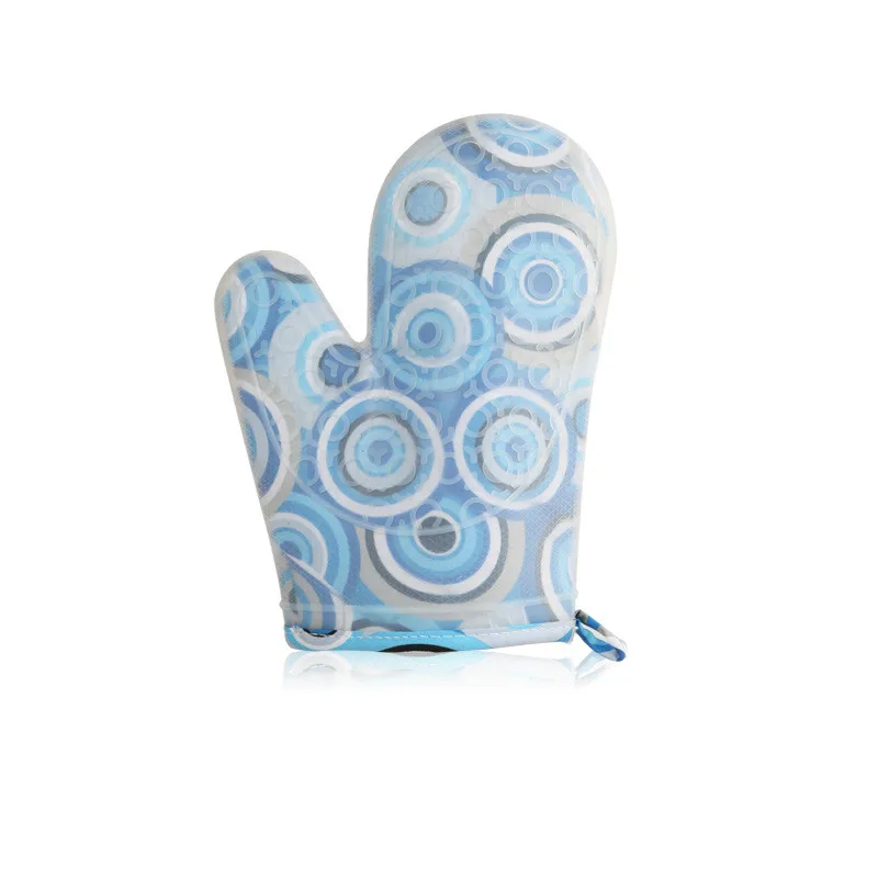Professional Microwave Silicone Oven Mitts , Heat Resistant Kitchen Gloves Pot Holder for Cooking ,Non-Slip Barbecue Gloves