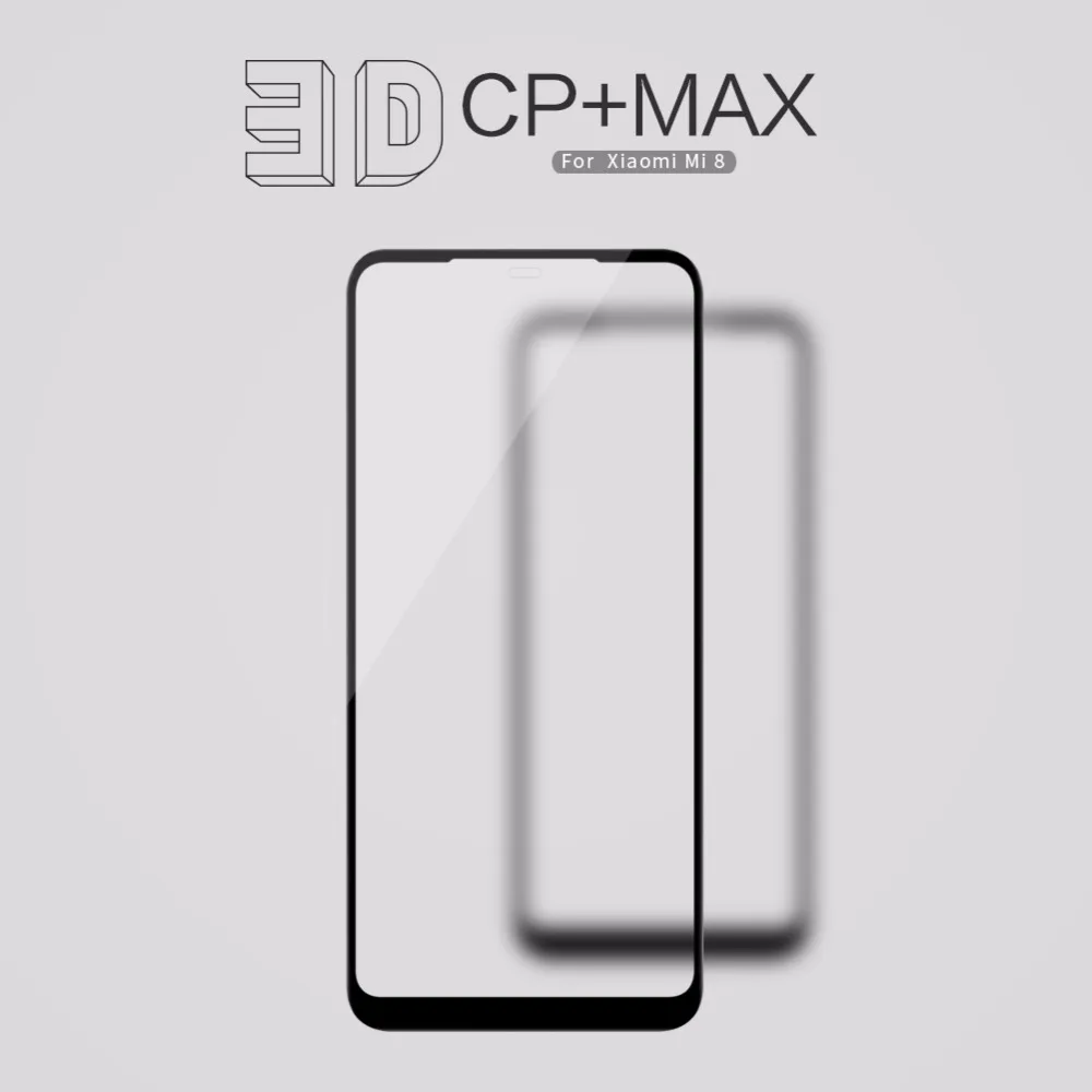 Xiaomi Mi 8 / Mi 8 SE Tempered Glass Nillkin 3D CP+MAX Full Cover Glass Film for Xiaomi Mi8 SE Screen Protector Nilkin Xiaomi M8