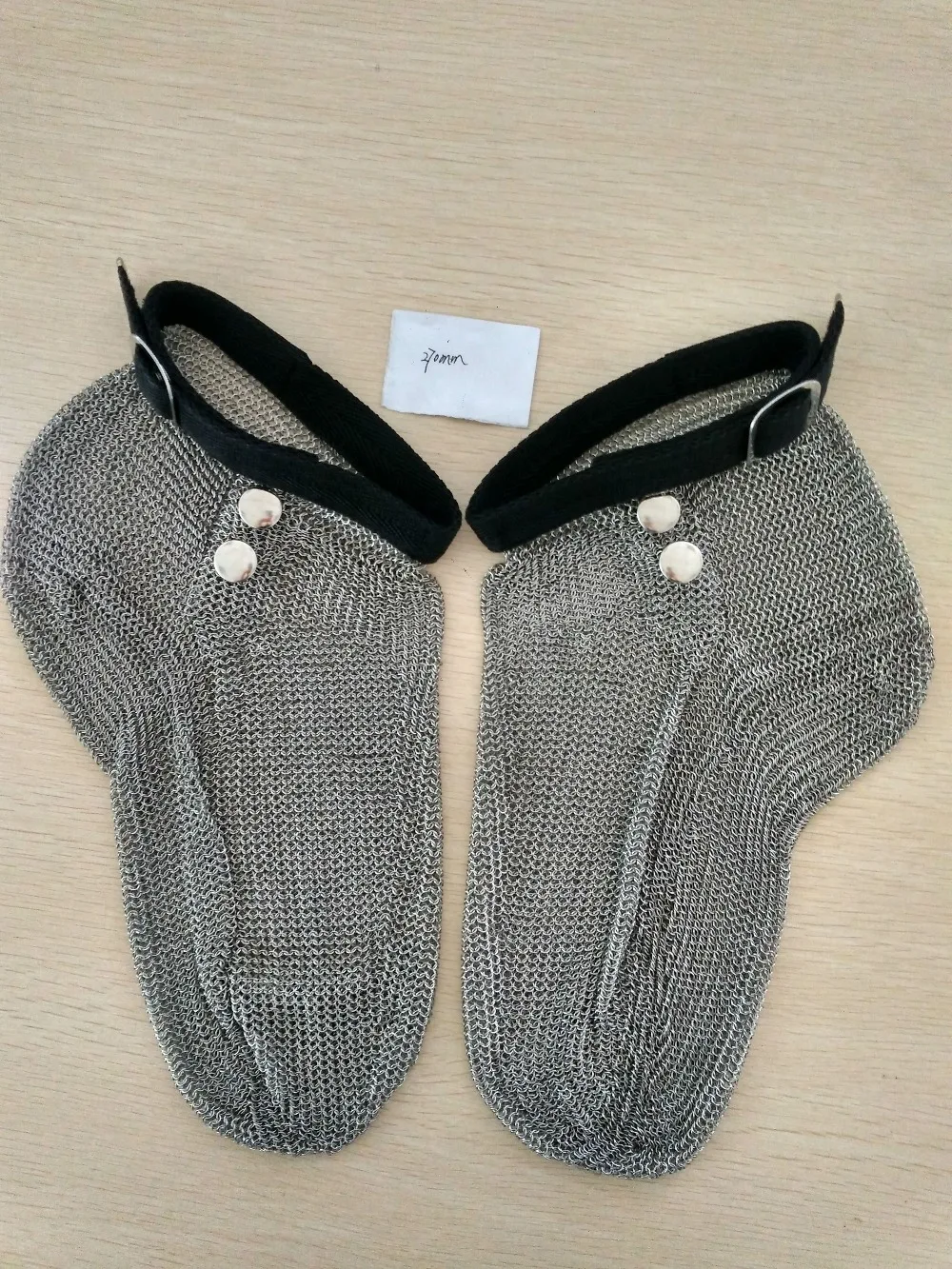 Anti bite Knife Proof Cut Resistant Chainmail Stainless Steel Mesh Lumberjack Socks for hunting jogging beach 
