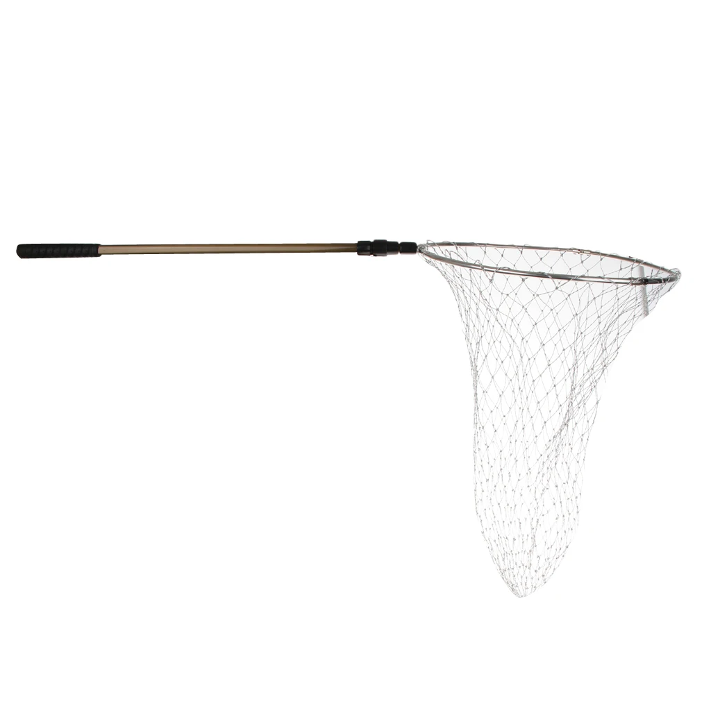 Fishing Landing Net Handle Telescopic Pocket Carp Match Pole Fishing Accessories 0.62m-1.06m Red de pesca manejar