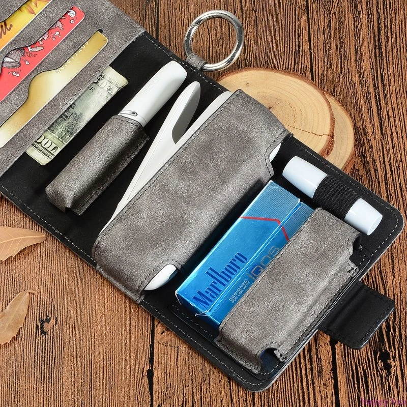 Защитный чехол, сумка для хранения, откидной Чехол, кошелек, держатель для карт, магнитный для IQOS 3,0, электронная сигарета, электронная сигарета