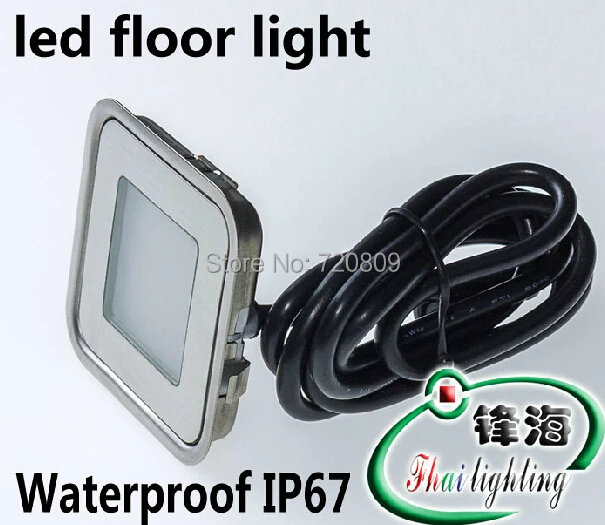 

Free Shpping DC12v Ultrathin LED Floor Lamp Recessed Step Light Outdoor Garden Inground Stair Lighting Square