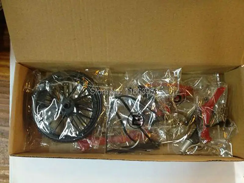 Teenage children kids scientific science educational models experimental toy materials assembling bicycle die cast 1:10