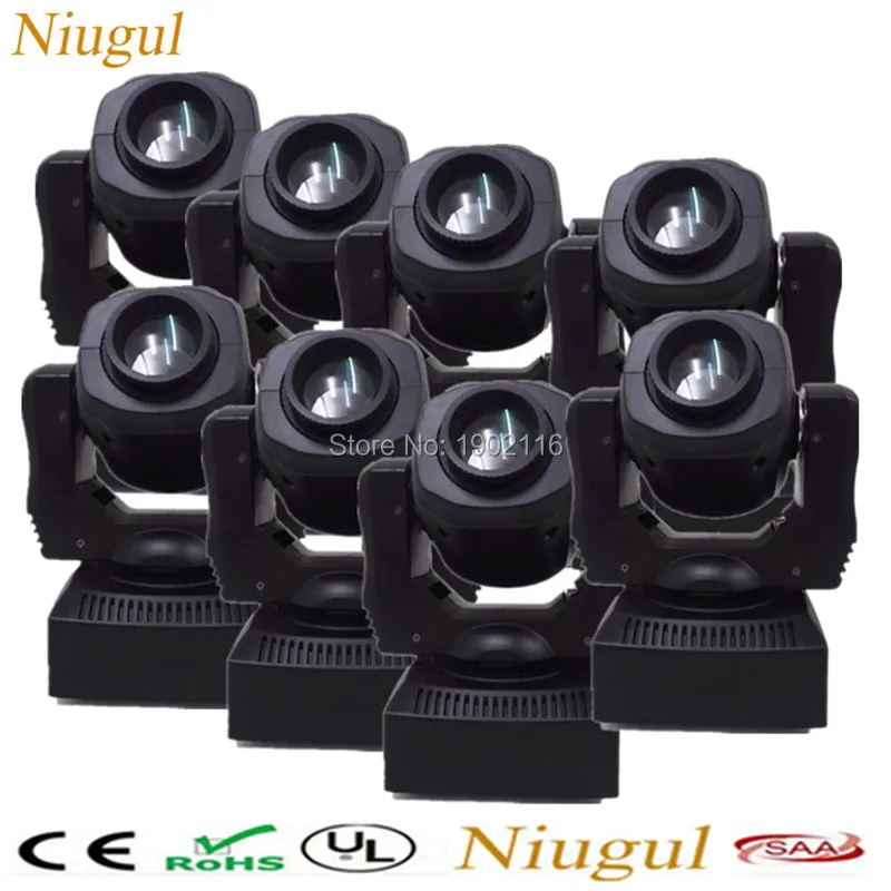 

8pcs/lot Niugul DJ Lighting 60W Spot Light/LED DMX512 Stage Light/60W Disco Lighting/Good Quality 60W LED Gobo Moving Head Lighs