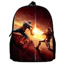 New style fashion mini backpack 12 Inch Cool Hero Avengers Cartoon Children backpack boys school bags student bag for kids 012