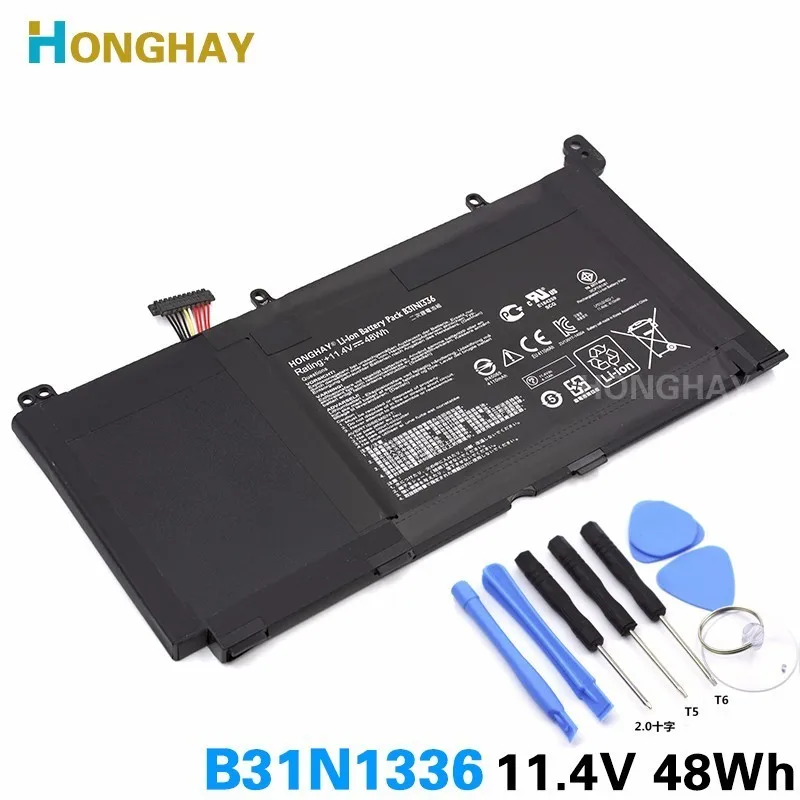 Honghay B31N1336 Аккумулятор для ноутбука Asus VivoBook C31-S551 S551 S551LB S551LA R553L R553LN R553LF K551LN V551L V551LA