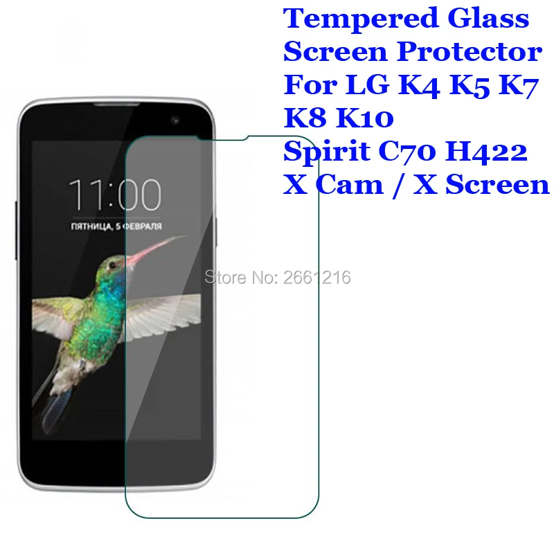 Закаленное стекло 9H 2.5D для LG K4 K5 K7 K8 K10 Spirit C70 H422 X Cam Премиум Защитная пленка |