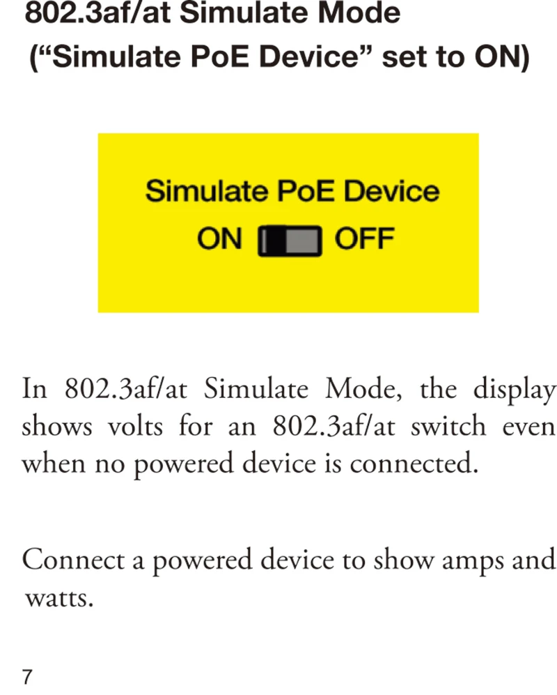POE TESTER Data sheet and Manual 201808-8