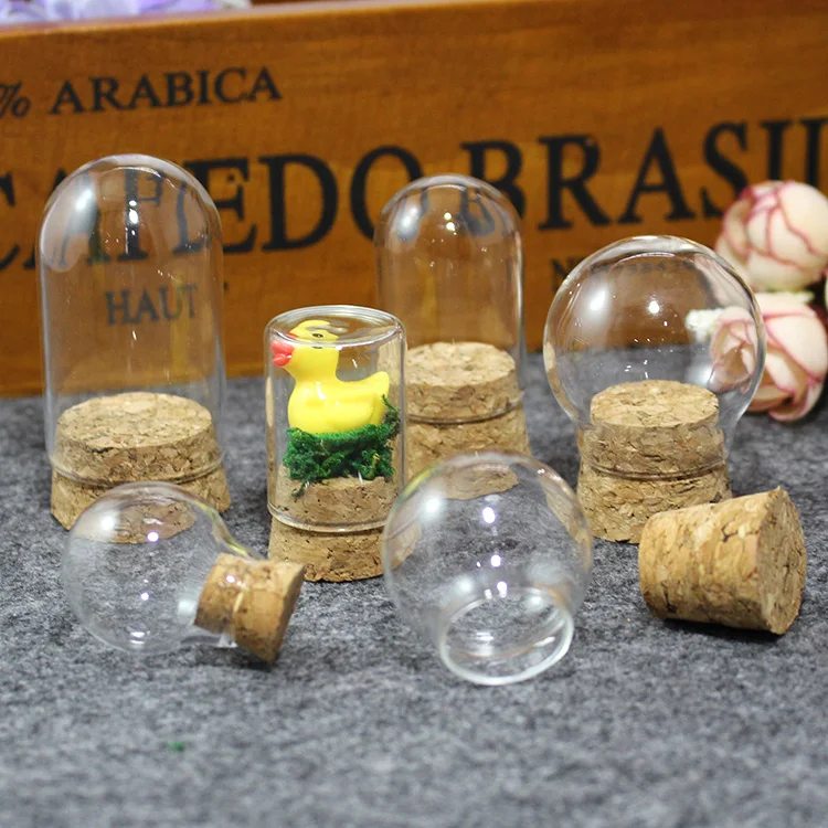 2 шт стеклянный шар с пробкой, стеклянное ожерелье с дизайном «Глобус», стеклянный глобус-бутылка, стеклянный шар, Террариум Diy Изготовление ювелирных изделий