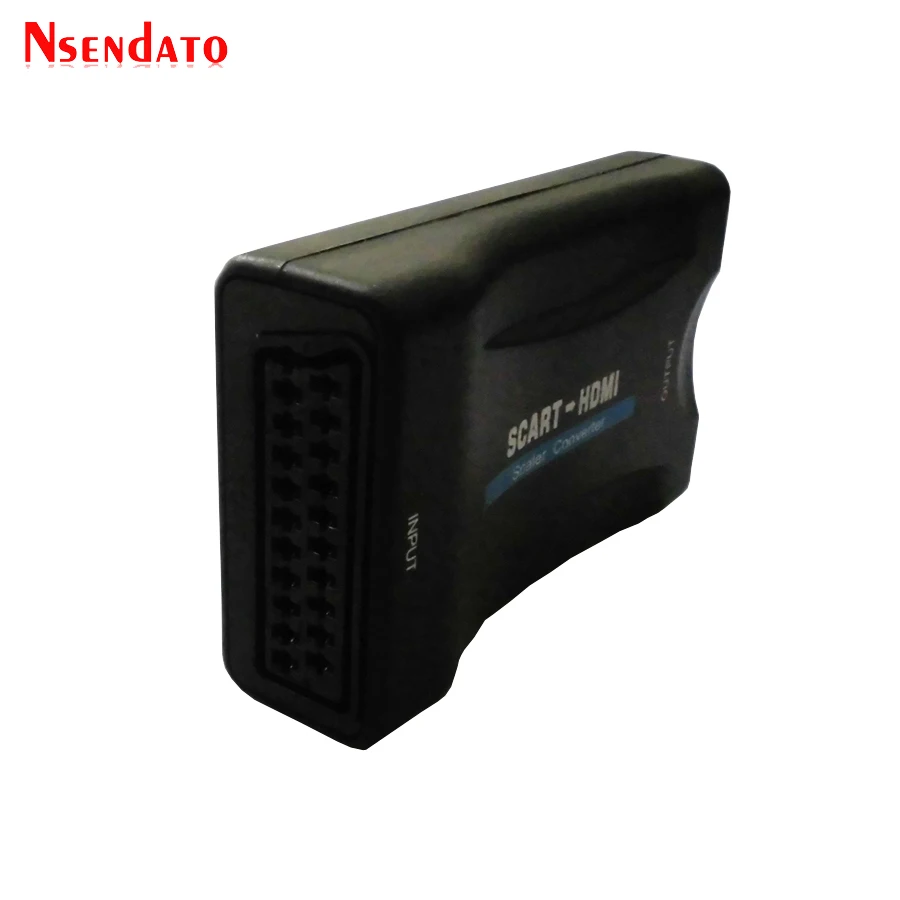 Преобразователь Аудио и видео 1080P HD SCART в HDMI высококлассный адаптер аудио с