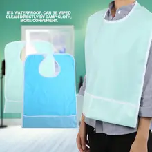 2 цвета, водонепроницаемый нагрудник для взрослых Mealtime, для еды, одежда, протектор, обеденная помощь, фартук, нагрудник для кормления burp одежда для взрослых