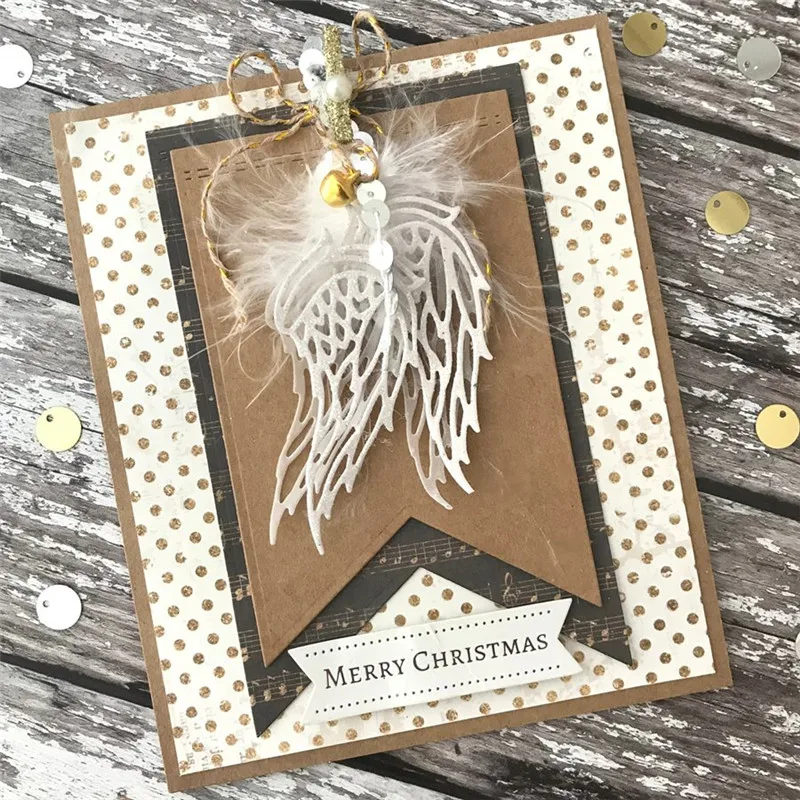 

DiyArts 6 Pcs/lot Metal Cutting Dies Scrapbooking For Card Making DIY Embossing Cuts New Craft Dies Angel Candle Cross Letters
