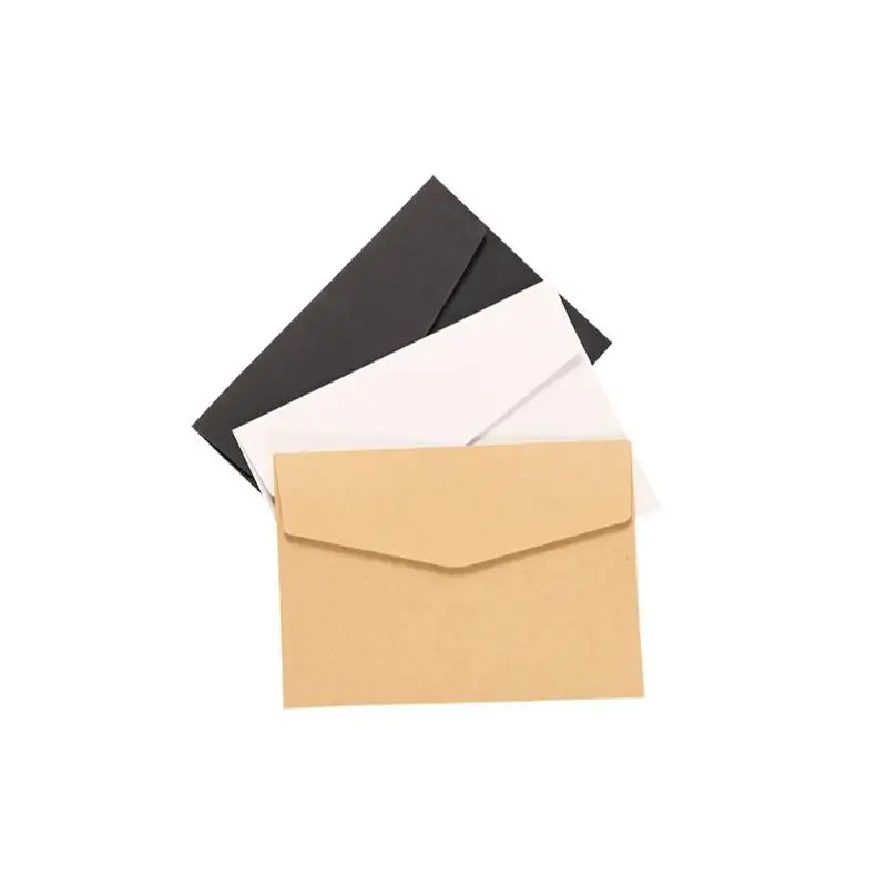 

100 Pieces Envelopes For Invitations Solid Color Envelopes 5 X 7 Inches Blank Envelopes For Wedding Party Invitation Square Flap