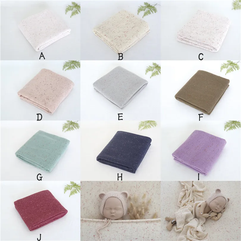  Knitted Stretch Blanket Wrap Backdrop Beanbag Cover Posing Layer Newborn Photography Blanket Backgr