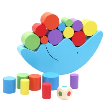 

Moon Equilibrium Game Wooden Stacking Blocks Balancing Game Sorting Toy for Kids FJ88