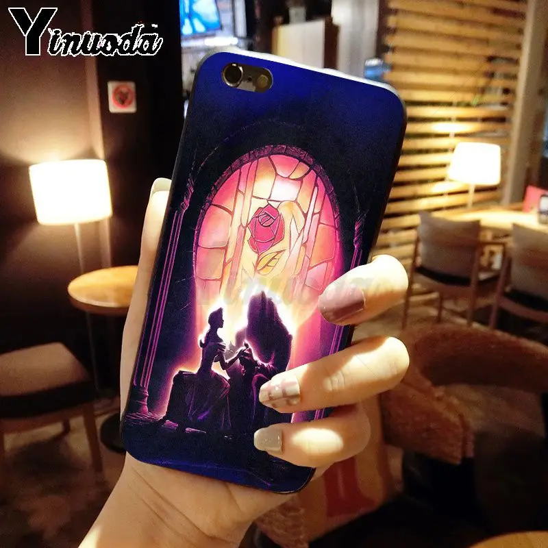 cartoon Beauty Beast Rose Princess Art Print
