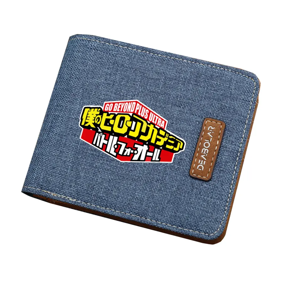 Бумажники с героями мультфильма «Мой герой» Boku no Hero Academy Izuku Midoriya, короткий кошелек, студенческий кошелёк для монет - Цвет: 09
