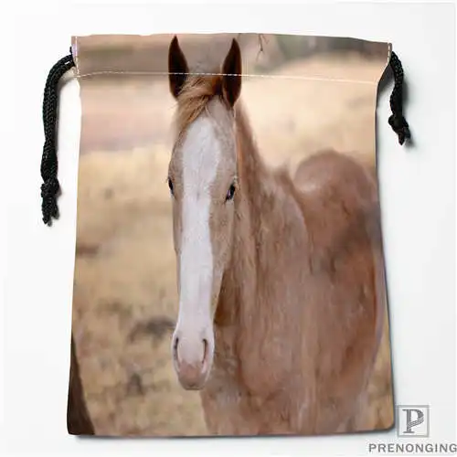 Пользовательские печати лошадь-животное(1) сумки для покупок на шнурках дорожный мешочек для хранения плавать Пешие прогулки игрушка сумка унисекс мульти Size19-01-04-19