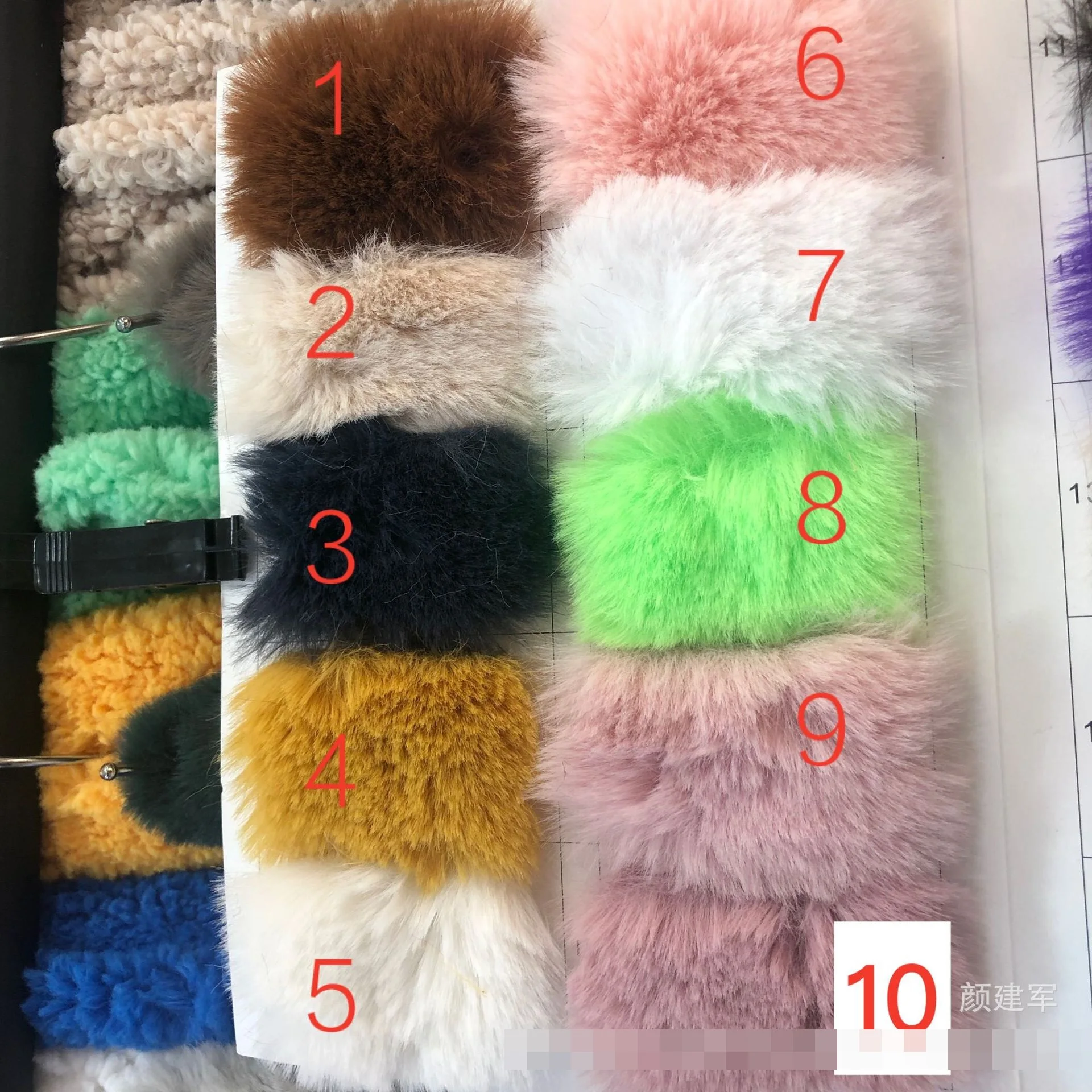 

25mm pile imitation rabbit fur fabric plush faux fur 1700（g/㎡）