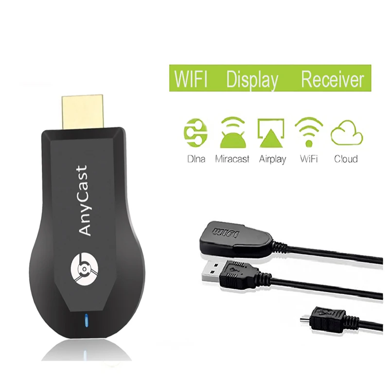 HFLY 1080 P anycast m2 plus для телевизора палка android хром литой кром WIFI HDMI адаптер miracast airplay