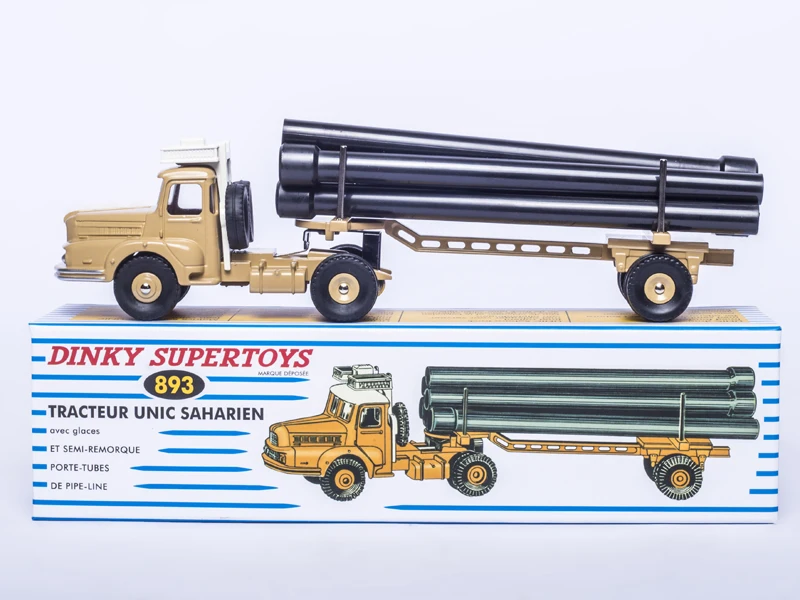 ATLAS DINKY TOYS SUPERTOYS 893 trakteur UNIC SAHARIEN 1/43 литая под давлением модель автомобиля и игрушки модель для коллекции