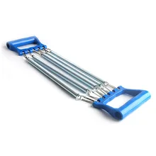 Расширитель для груди, пластиковая ручка, рукоятка для захвата рук, тяга, весовой тренажер с 5 пружинами, YS-BUY