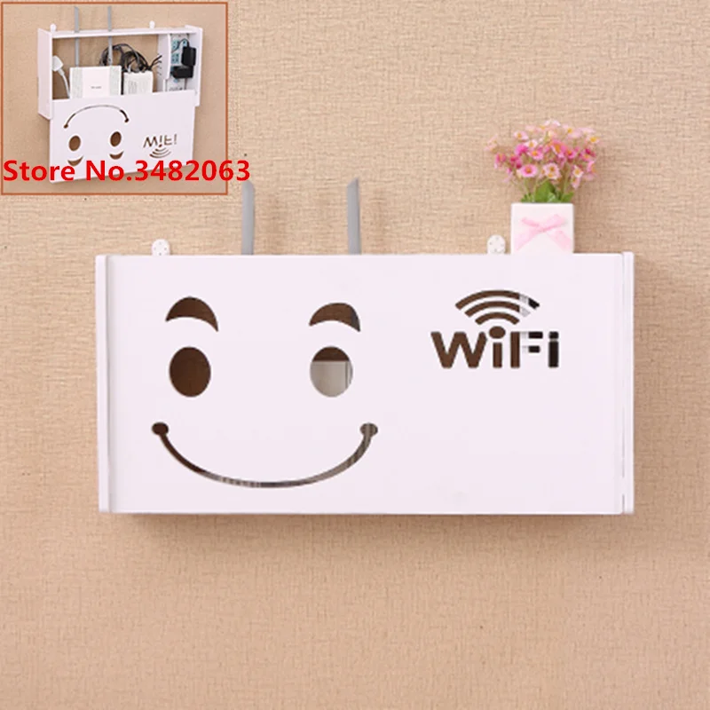 Супер Деревянные Настенные Офис Беспроводной Wifi роутер набор подставка ТВ Box