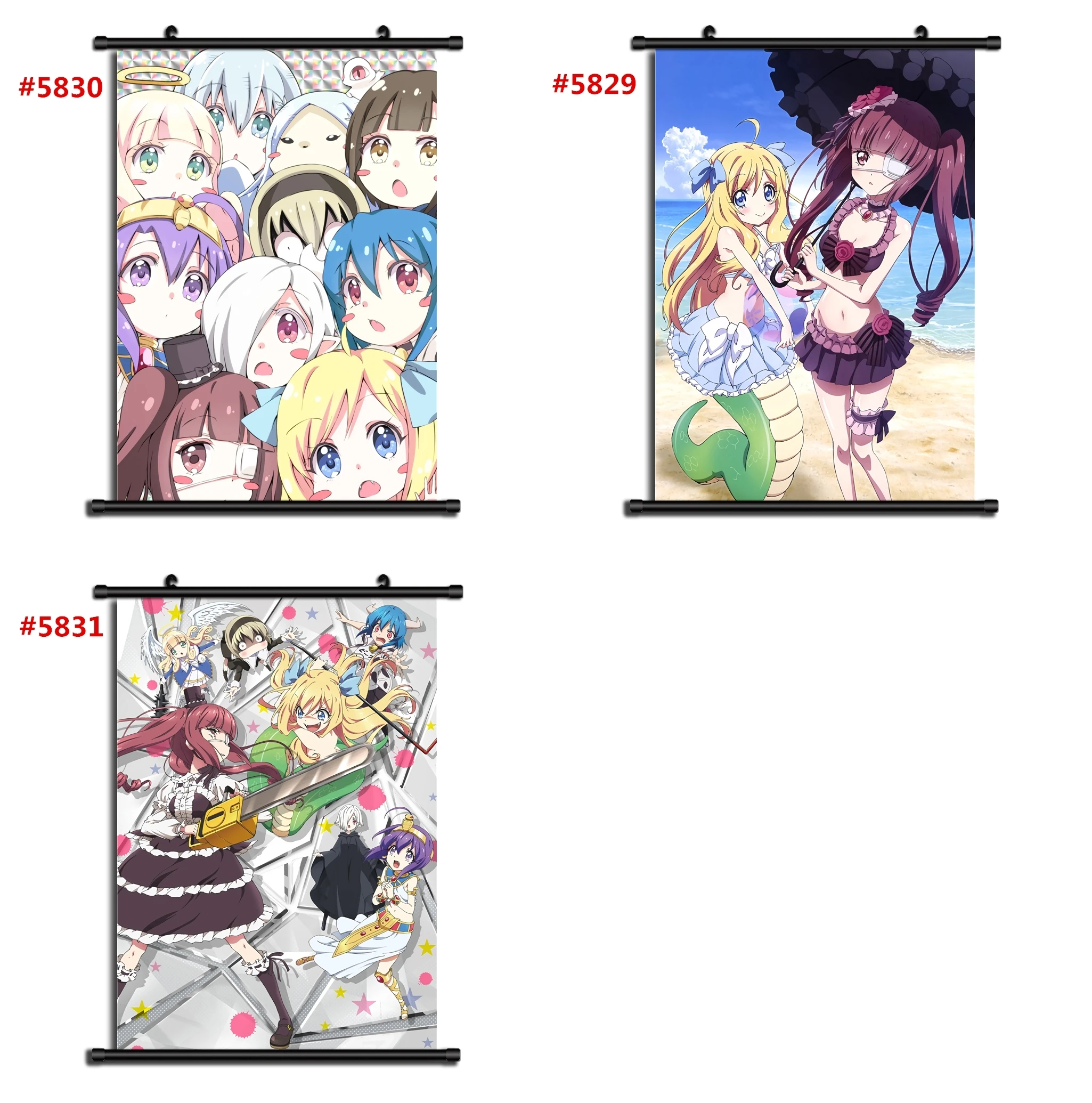

Jashin chan Dropkick on my devil Anime manga wall Poster Scroll