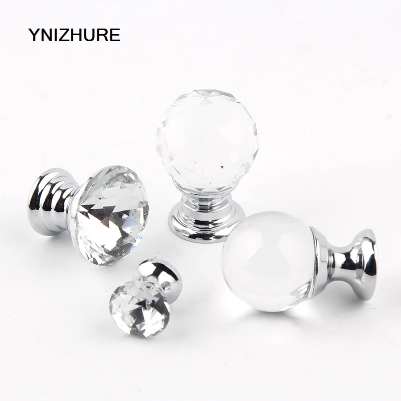 10PCS 17mm/20mm Transparent Crystal Glass MINI Small Handle Furniture Jewelry Box Knob Drawer Cabinets Furniture Kitchen 10PCS 17mm/20mm Transparent Crystal Glass MINI Small Handle Furniture Jewelry Box Knob Drawer Cabinets Furniture Kitchen