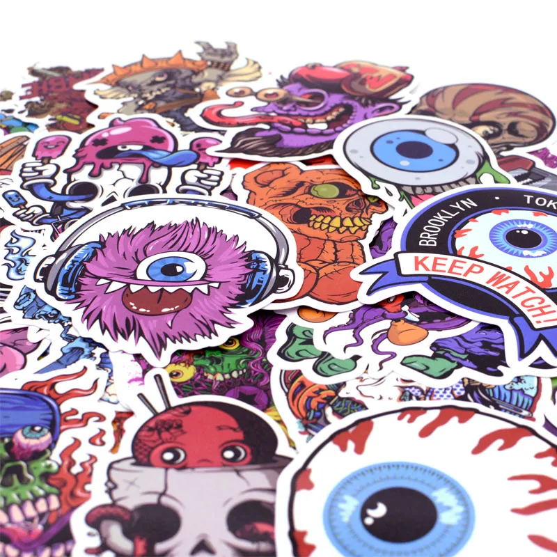 50 قطعة/الحزمة الكلاسيكية الرعب الكتابة على الجدران ملصقات طفل لعبة مضحك ملصقا للأمتعة محمول لوح التزلج موتو سيارة ملصق مضاد للمياه 50 قطعة/الحزمة الكلاسيكية الرعب الكتابة على الجدران ملصقات طفل لعبة مضحك ملصقا للأمتعة محمول لوح التزلج موتو سيارة ملصق مضاد للمياه