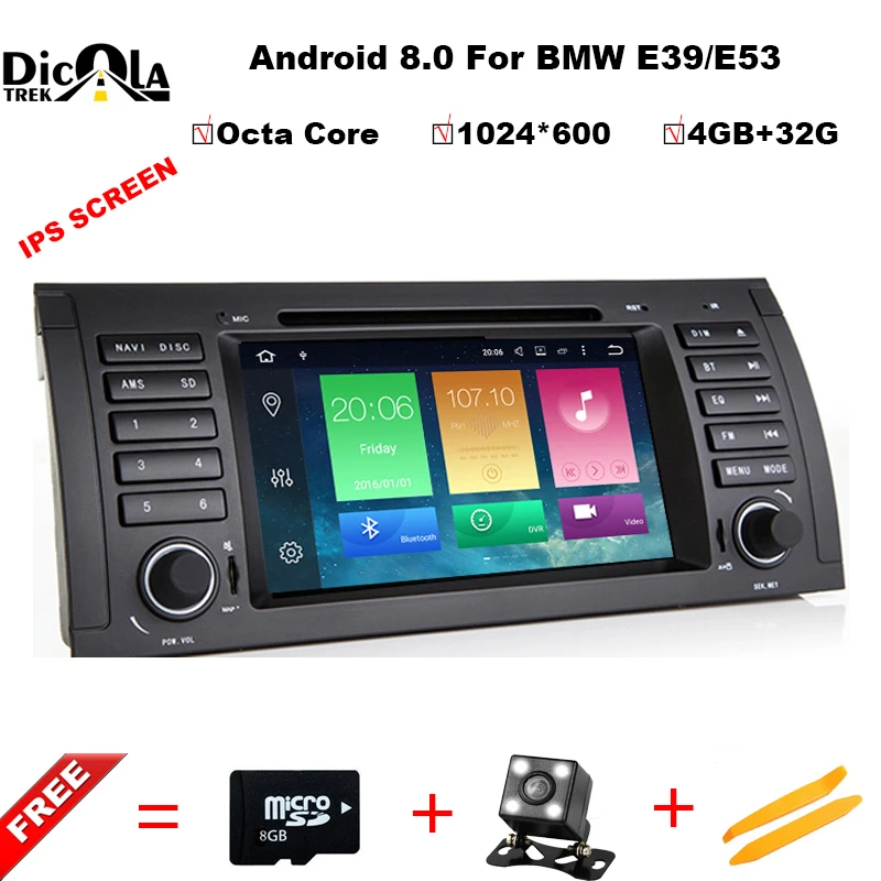 

Android 8.0 2 DIN Car DVD GPS For BMW E39 X5 M5 E53 E38 with CANBUS WIFI USB stereo navigation Multimedia car radio stereo PC