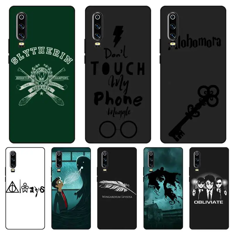 

P082 Harry Potter Black Silicone Case Cover For Huawei P8 P9 P10 P20 P30 Lite Pro P Smart Plus 2017 2019