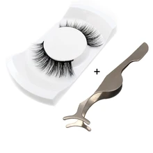 

SHIDISHANGPIN 1 pair false eyelashes natural cilios mink lashes hand made 3d mink lashes soft eyelash extension make up kit 3D1