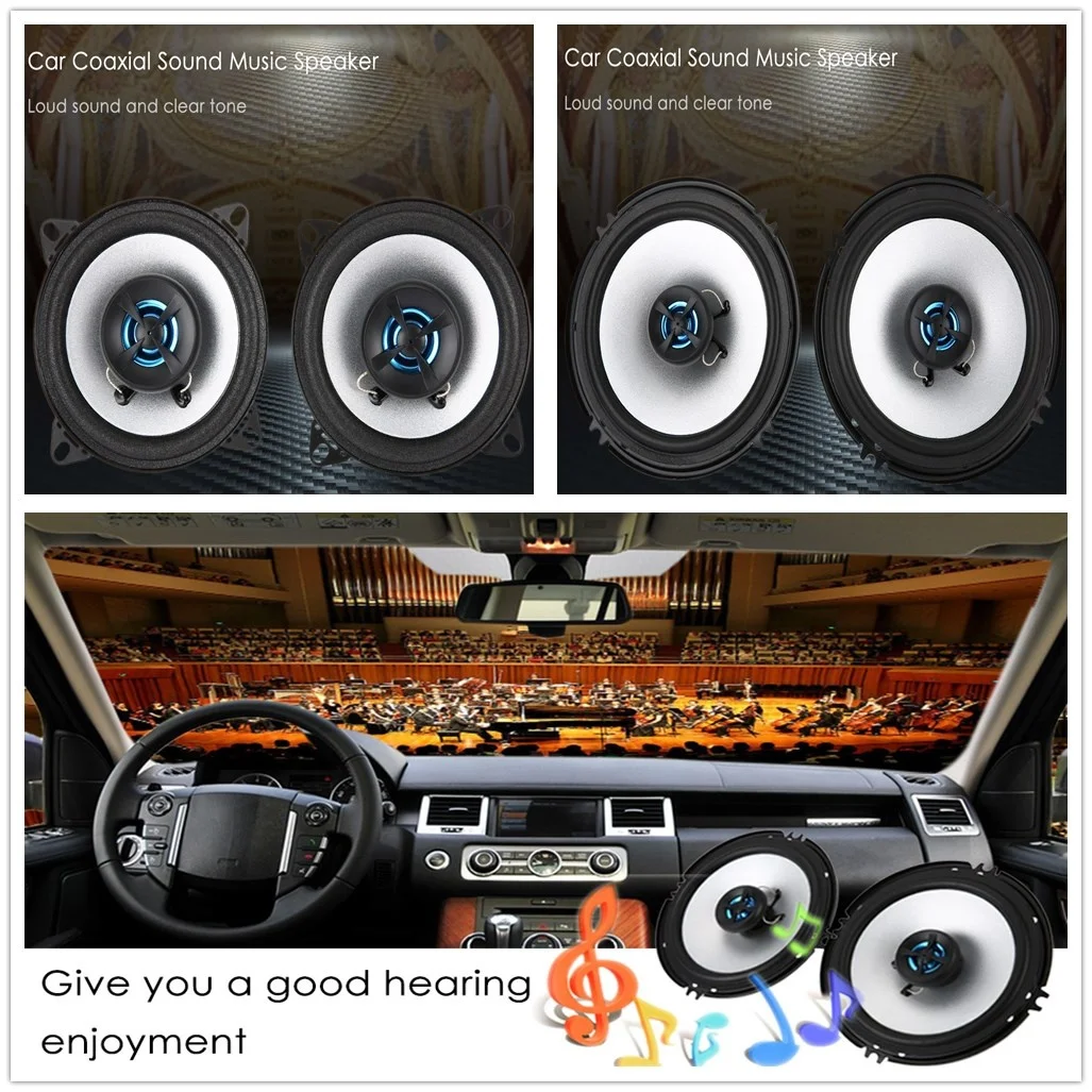 DHL 10 PCS = 5pairs LABO Paired Car Coaxial Speaker/Full Range Speaker