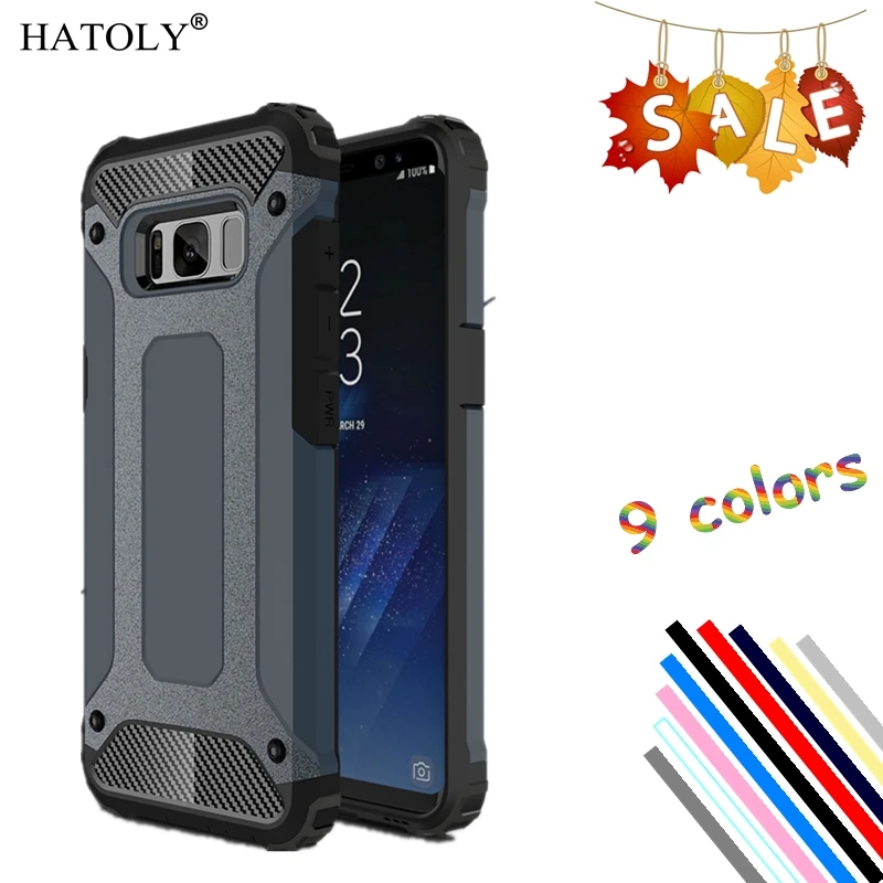 

HATOLY For Cover Samsung Galaxy S8 Case Silicone Rubber Armor Hard Phone Cover For Samsung Galaxy S8 Case For Samsung Galaxy S8