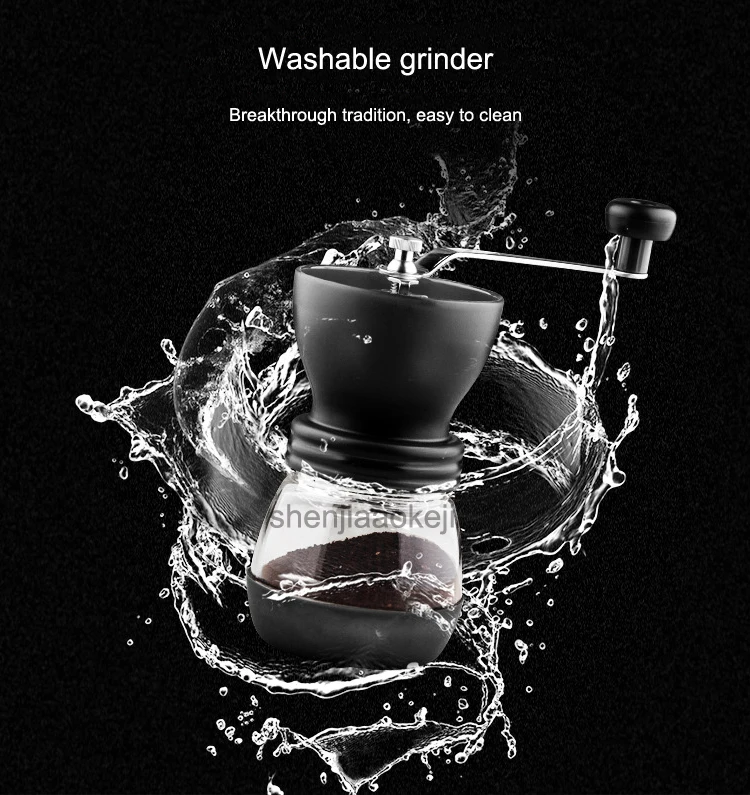 Мини ручной коленчатого Кофе мясорубки бытовой вручную Caffea измельчители моющиеся Кофе помола зерен машина 1 шт