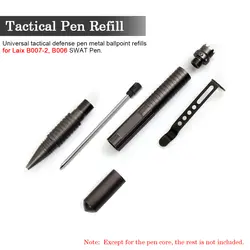 10 шт. тактические Сменные стержни для ручек для Laix B007-2 B006 заправлять черными чернилами Черный Ролик Шариковая ручка для защиты тактическая