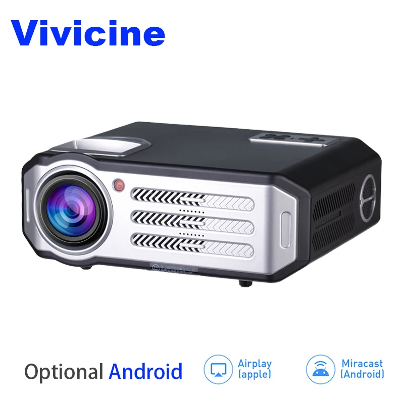

Vivicine LED Portable Projector V30,Optiona Android Bluetooth WIFI,2600 Lumens,HDMI USB PC TV Multimedia Video Proyector Beamer